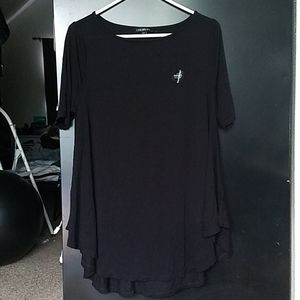 NWOT Black Swing Tee 10/12